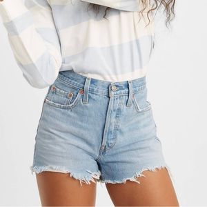 Levi’s 501 high rise denim shorts - size 28